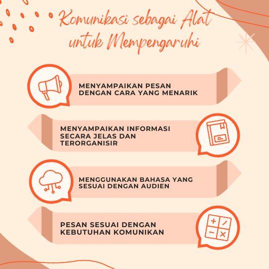 Komunikasi sebagai Alat untuk Mempengaruhi